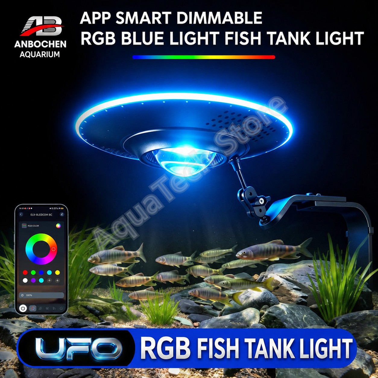 Reef Lighting - ANBOCHEN UFO RGB LED Aquarium Light